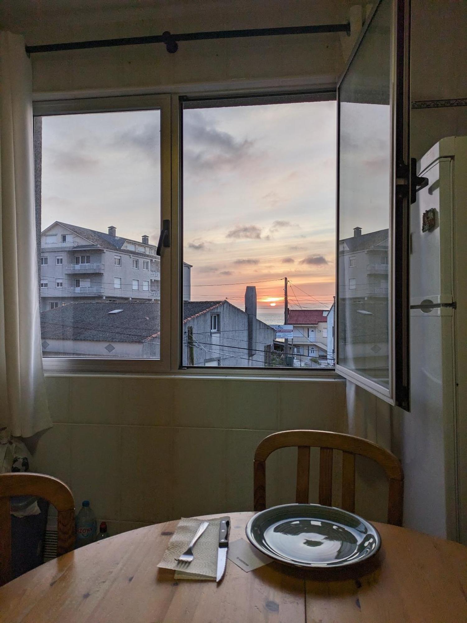 Apto En Muxia Con Vistas Al Mar Saude Doce Eksteriør billede