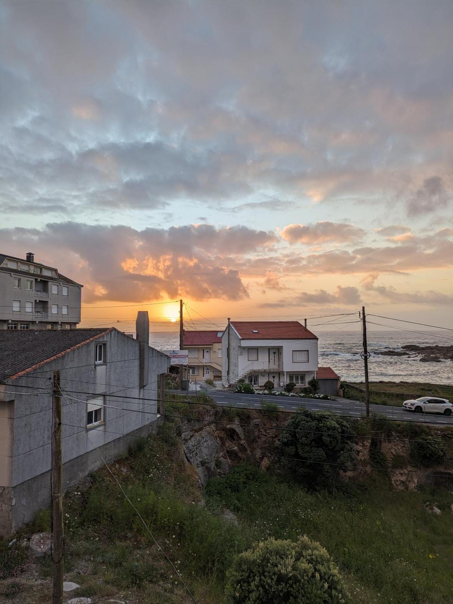 Apto En Muxia Con Vistas Al Mar Saude Doce Eksteriør billede